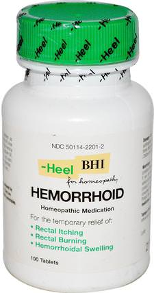 BHI, Hemorrhoid, 100 Tablets by MediNatura, 健康，痔瘡 HK 香港
