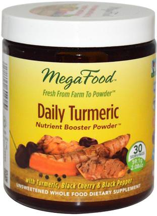 Daily Turmeric, 2.08 oz (59.1 g) by MegaFood, 補充劑，抗氧化劑，薑黃素，薑黃 HK 香港