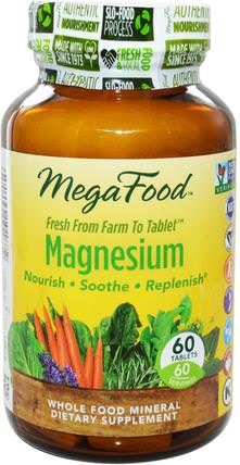 Magnesium, 60 Tablets by MegaFood, 補品，礦物質，鎂 HK 香港