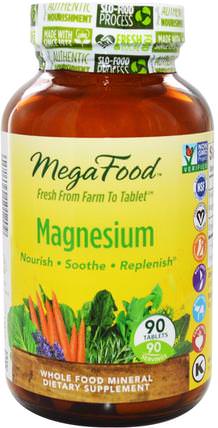 Magnesium, 90 Tablets by MegaFood, 補品，礦物質，鎂 HK 香港