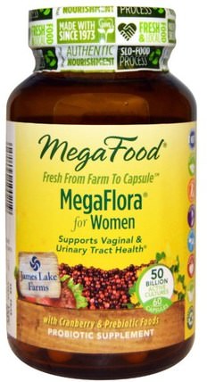 MegaFlora for Woman, 60 Capsules by MegaFood, 健康，女性，膀胱 HK 香港