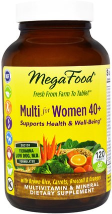 Multi for Women 40 +, 120 Tablets by MegaFood, 維生素，女性多種維生素 HK 香港