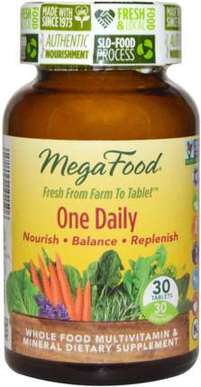 One Daily, 30 Tablets by MegaFood, 維生素，多種維生素 HK 香港