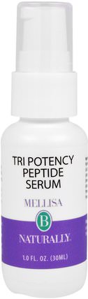 Tri Potency Peptide Serum, 1.0 fl oz (30 ml) by Mellisa B. Naturally, 美容，面部護理，皮膚血清 HK 香港