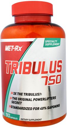 Tribulus 750, 90 Capsules by MET-Rx, 運動，tri藜 HK 香港