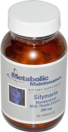 Silymarin, Standardized Milk Thistle Extract, 300 mg, 60 Capsules by Metabolic Maintenance, 健康，排毒，奶薊（水飛薊素） HK 香港
