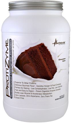 Protizyme, Specialized Designed Protein, Chocolate Cake, 2 lbs by Metabolic Nutrition, 運動，補品，乳清蛋白 HK 香港