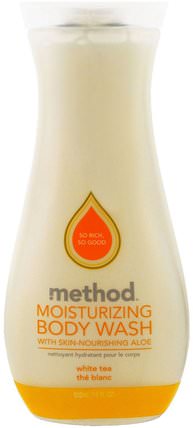 Moisturizing Body Wash, White Tea, 18 fl oz (532 ml) by Method, 洗澡，美容，沐浴露 HK 香港