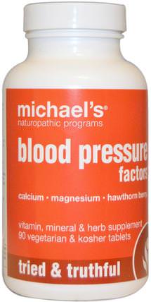 Blood Pressure Factors, 90 Veggie Tabs by Michaels Naturopathic, 健康，血壓 HK 香港