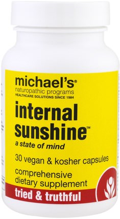 Internal Sunshine, 30 Vegan & Kosher Capsules by Michaels Naturopathic, 補品，健康 HK 香港