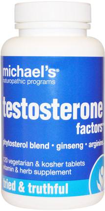 Testosterone Factors, 120 Tablets by Michaels Naturopathic, 健康，男人，睾丸激素 HK 香港