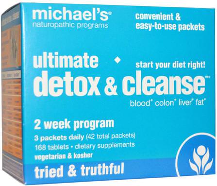 Ultimate Detox & Cleanse, 42 Packets by Michaels Naturopathic, 健康，排毒 HK 香港