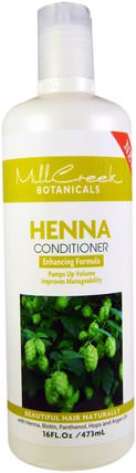 Henna Conditioner, 16 fl oz (473ml) by Mill Creek, 洗澡，美容，頭髮，頭皮，頭髮的顏色，頭髮護理，護髮素 HK 香港