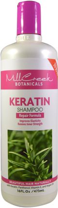 Keratin Shampoo, Repair Formula, 16 fl oz (473 ml) by Mill Creek, 洗澡，美容，洗髮水，頭髮，頭皮，護髮素 HK 香港