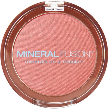 Blush, Flashy, 0.10 oz (3.0 g) by Mineral Fusion, 洗澡，美容，化妝，臉紅 HK 香港