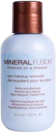 Eye Makeup Remover, 3.4 fl oz (100 ml) by Mineral Fusion, 美容，面部護理，卸妝 HK 香港
