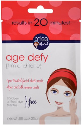 Age Defy, 1 Pre-Treated Facial Sheet Mask by Miss Spa, 美容，面膜，面膜，抗衰老 HK 香港
