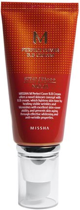 M Perfect Cover BB Cream, No. 21 Light Beige, 50 ml by Missha, 洗澡，美容，化妝，液體化妝 HK 香港