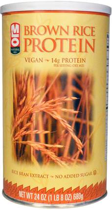 Brown Rice Protein Powder, 24 oz (680 g) by MLO Natural, 補充劑，蛋白質，米飯麵食湯和穀物，米飯，糙米 HK 香港