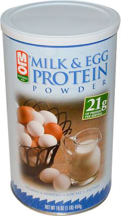 Milk & Egg Protein Powder, 16 oz (454 g) by MLO Natural, 補充劑，蛋白質，蛋清蛋白 HK 香港