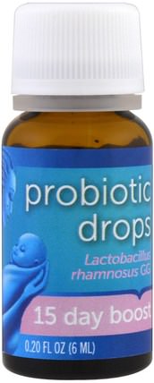 Probiotic Drops, 15 Day Boost, Newborn +, 0.20 fl oz (6 ml) by Mommys Bliss, 補充劑，兒童益生菌 HK 香港