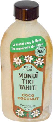 Coconut Oil, Coco Coconut, 4 fl oz (120 ml) by Monoi Tiare Tahiti, 沐浴，美容，椰子油皮 HK 香港
