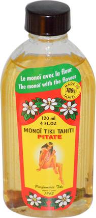 Coconut Oil, Pitate (Jasmine), 4 fl oz (120 ml) by Monoi Tiare Tahiti, 沐浴，美容，椰子油皮 HK 香港