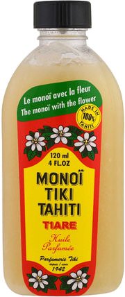 Coconut Oil, Tiare (Gardenia), 4 fl oz (120 ml) by Monoi Tiare Tahiti, 沐浴，美容，椰子油皮 HK 香港