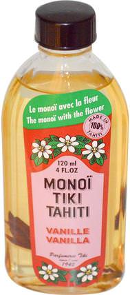 Coconut Oil, Vanilla, 4 fl oz (120 ml) by Monoi Tiare Tahiti, 沐浴，美容，椰子油皮 HK 香港