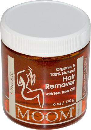 Hair Remover, with Tea Tree Oil, Classic, 6 oz (170g) by Moom, 健康 HK 香港