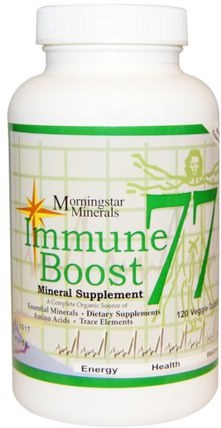 Immune Boost 77, Mineral Supplement, 120 Veggie Caps by Morningstar Minerals, 補品，礦物質，感冒和病毒，免疫系統 HK 香港