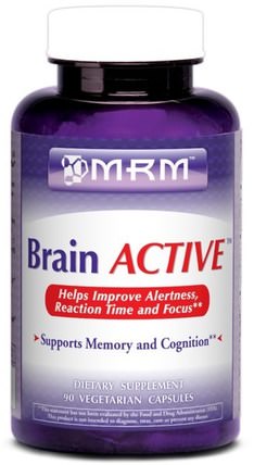 Brain Active, 90 Veggie Caps by MRM, 健康，注意力缺陷障礙，添加，adhd，大腦，記憶 HK 香港
