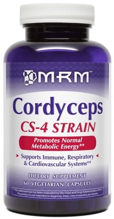 Cordyceps CS-4 Strain, 60 Veggie Caps by MRM, 補品，藥用蘑菇，冬蟲夏草，健康 HK 香港