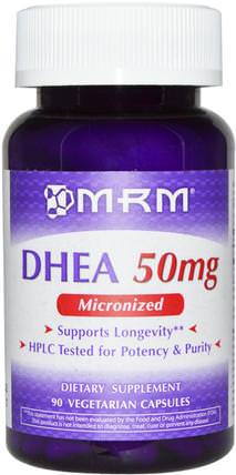 DHEA, 50 mg, 90 Veggie Caps by MRM, 補充劑，孕烯醇酮，dhea HK 香港