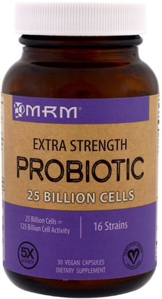 Extra Strength, Probiotic, 30 Veggie Caps by MRM, 補充劑，益生菌 HK 香港