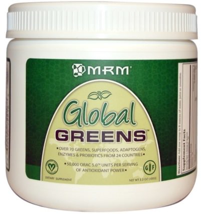 Global Greens, 3.5 oz (100 g) by MRM, 補品，超級食品，綠色蔬菜 HK 香港