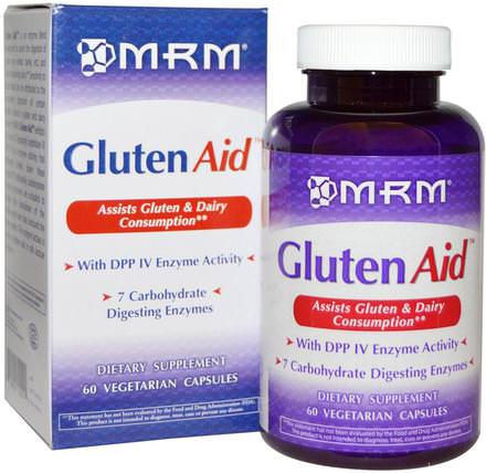 Gluten Aid, 60 Veggie Caps by MRM, 補品，酶，健康 HK 香港