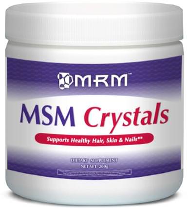 MSM Crystals, 200 g by MRM, 健康，骨骼，骨質疏鬆症，關節炎 HK 香港