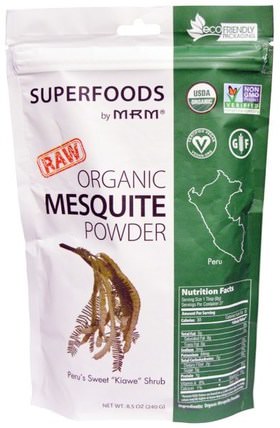 Organic Mesquite Powder, 8.5 oz (240 g) by MRM, 補品，超級食品 HK 香港