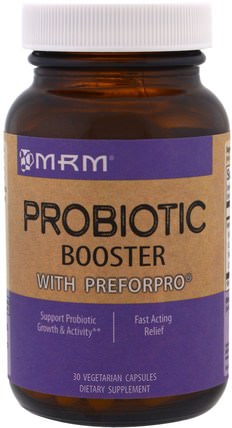 Probiotic Booster with Preforpro, 30 Veggie Caps by MRM, 補充劑，益生菌 HK 香港