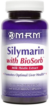 Silymarin with BioSorb, 60 Veggie Caps by MRM, 健康，排毒，奶薊（水飛薊素） HK 香港