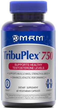 TribuPlex 750, 60 Veggie Caps by MRM, 健康，男人，睾丸激素，運動，肌肉 HK 香港