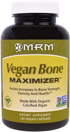 Vegan Bone Maximizer, 120 Vegan Capsules by MRM, 健康，骨骼，骨質疏鬆症 HK 香港