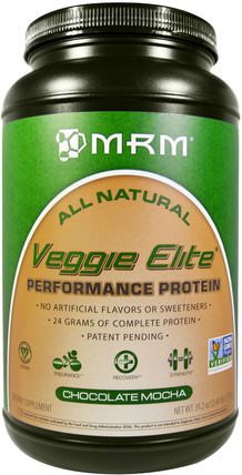 Veggie Elite, Performance Protein, Chocolate Mocha, 2.4 lbs (1.110 g) by MRM, 運動，運動，蛋白質 HK 香港