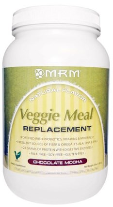 Veggie Meal Replacement, Chocolate Mocha, 3 lbs (1.361 g) by MRM, 補充劑，代餐奶昔 HK 香港