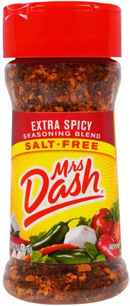 Extra Spicy Seasoning Blend, Salt Free, 2.5 oz (71 g) by Mrs. Dash, 食物，香料和調味料 HK 香港