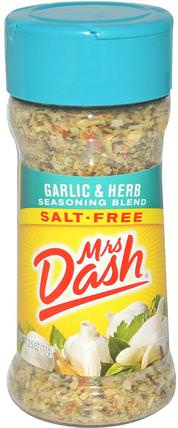 Garlic & Herb Seasoning Blend, Salt-Free, 2.5 oz (71 g) by Mrs. Dash, 食物，香料和調味料 HK 香港