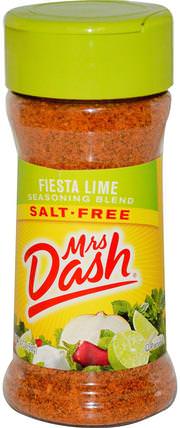 Seasoning Blend, Fiesta Lime, Salt-Free, 2.5 oz (68 g) by Mrs. Dash, 食物，香料和調味料 HK 香港