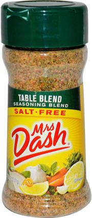 Table Blend Seasoning, Salt-Free, 2.5 oz (71 g) by Mrs. Dash, 食物，香料和調味料 HK 香港