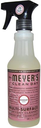 Multi-Surface Everyday Cleaner, Rosemary Scent, 16 fl oz (473 ml) by Mrs. Meyers Clean Day, 家庭，家庭清潔工 HK 香港
